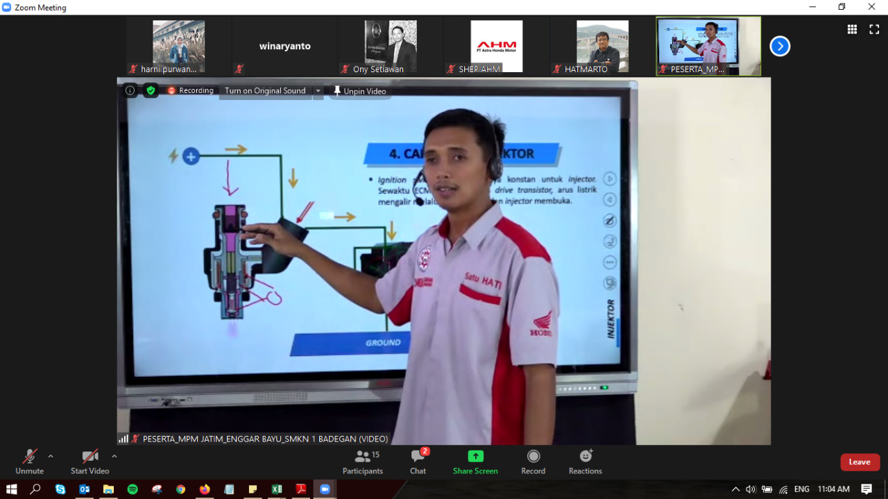 Guru SMK Binaan MPM Honda Jatim Raih Peringkat 2 Pada Kontes Kreativitas Pembelajaran Guru Online 2020
